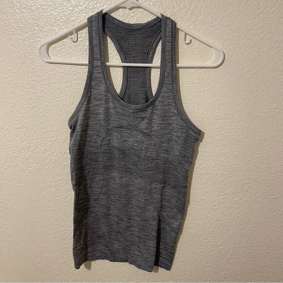 lululemon athletica Tops - Lululemon Swiftly Tech Racerback Heathered Grey Size 4